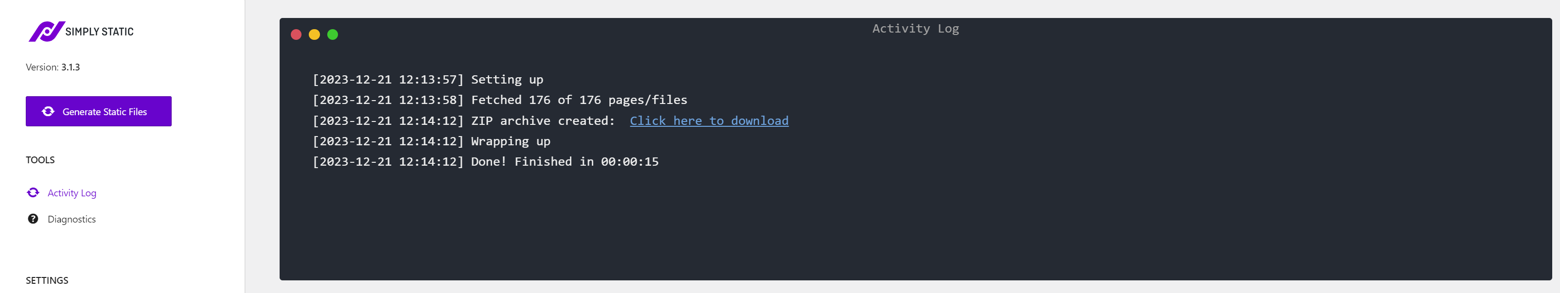 Export Full Site Static Files